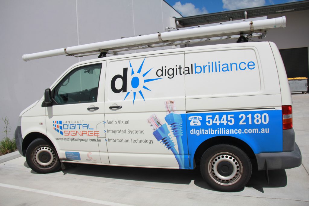 Digital Brilliance Work Van - Installed Technology Solutions in Sunshine Coast, QLD